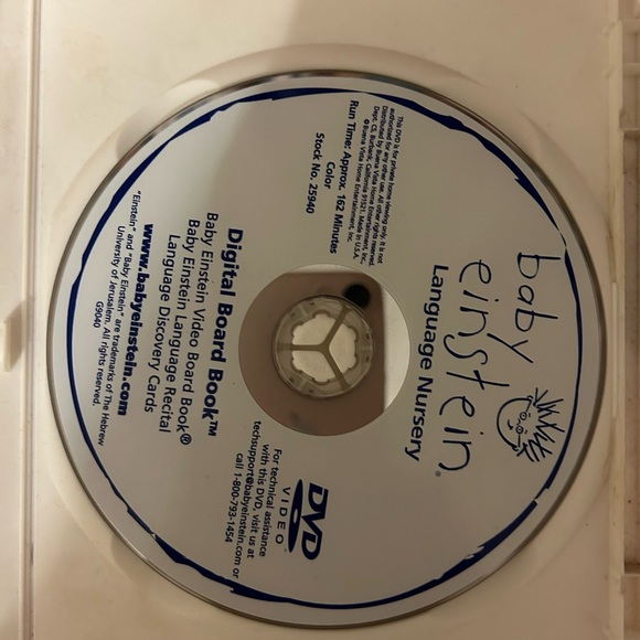 BABY EINSTEIN ~LANGUAGE NURSERY~VISUAL & MULTILINGUAL EXPERIENCES ~ DVD, 2002 - Picture 4 of 4